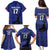 Custom Haiti Football Family Matching Puletasi and Hawaiian Shirt Come on Les Grenadiers Blue Style