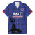 Custom Haiti Football Family Matching Tank Maxi Dress and Hawaiian Shirt Come on Les Grenadiers Blue Style