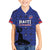 Custom Haiti Football Family Matching Tank Maxi Dress and Hawaiian Shirt Come on Les Grenadiers Blue Style