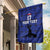 Custom Haiti Football Garden Flag Come on Les Grenadiers Blue Style