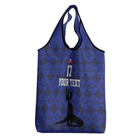Custom Haiti Football Grocery Bag Come on Les Grenadiers Blue Style