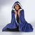 Custom Haiti Football Hooded Blanket Come on Les Grenadiers Blue Style