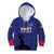 Custom Haiti Football Kid Hoodie Come on Les Grenadiers Blue Style