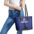 Custom Haiti Football Leather Tote Bag Come on Les Grenadiers Blue Style