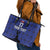 Custom Haiti Football Leather Tote Bag Come on Les Grenadiers Blue Style