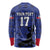 Custom Haiti Football Long Sleeve Shirt Come on Les Grenadiers Blue Style