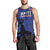 Custom Haiti Football Men Tank Top Come on Les Grenadiers Blue Style