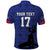 Custom Haiti Football Polo Shirt Come on Les Grenadiers Blue Style