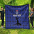 Custom Haiti Football Quilt Come on Les Grenadiers Blue Style