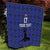 Custom Haiti Football Quilt Come on Les Grenadiers Blue Style