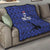 Custom Haiti Football Quilt Come on Les Grenadiers Blue Style