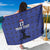 Custom Haiti Football Sarong Come on Les Grenadiers Blue Style