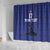 Custom Haiti Football Shower Curtain Come on Les Grenadiers Blue Style
