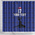 Custom Haiti Football Shower Curtain Come on Les Grenadiers Blue Style