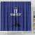 Custom Haiti Football Shower Curtain Come on Les Grenadiers Blue Style