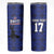 Custom Haiti Football Skinny Tumbler Come on Les Grenadiers Blue Style