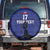 Custom Haiti Football Spare Tire Cover Come on Les Grenadiers Blue Style