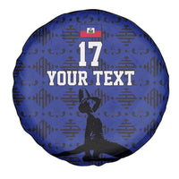 Custom Haiti Football Spare Tire Cover Come on Les Grenadiers Blue Style