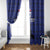 Custom Haiti Football Window Curtain Come on Les Grenadiers Blue Style