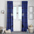 Custom Haiti Football Window Curtain Come on Les Grenadiers Blue Style