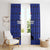 Custom Haiti Football Window Curtain Come on Les Grenadiers Blue Style