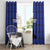 Custom Haiti Football Window Curtain Come on Les Grenadiers Blue Style