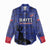 Custom Haiti Football Women Casual Shirt Come on Les Grenadiers Blue Style