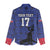 Custom Haiti Football Women Casual Shirt Come on Les Grenadiers Blue Style