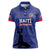 Custom Haiti Football Women Polo Shirt Come on Les Grenadiers Blue Style