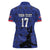 Custom Haiti Football Women Polo Shirt Come on Les Grenadiers Blue Style