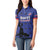 Custom Haiti Football Women Polo Shirt Come on Les Grenadiers Blue Style