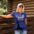 Custom Haiti Football Women Polo Shirt Come on Les Grenadiers Blue Style