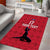 Custom Haiti Football Area Rug Come on Les Grenadiers Red Style