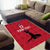 Custom Haiti Football Area Rug Come on Les Grenadiers Red Style
