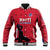 Custom Haiti Football Baseball Jacket Come on Les Grenadiers Red Style