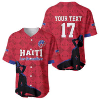 Custom Haiti Football Baseball Jersey Come on Les Grenadiers Red Style