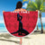 Custom Haiti Football Beach Blanket Come on Les Grenadiers Red Style