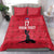 Custom Haiti Football Bedding Set Come on Les Grenadiers Red Style