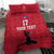 Custom Haiti Football Bedding Set Come on Les Grenadiers Red Style