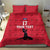 Custom Haiti Football Bedding Set Come on Les Grenadiers Red Style
