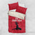 Custom Haiti Football Bedding Set Come on Les Grenadiers Red Style