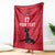 Custom Haiti Football Blanket Come on Les Grenadiers Red Style