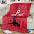 Custom Haiti Football Blanket Come on Les Grenadiers Red Style