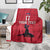 Custom Haiti Football Blanket Come on Les Grenadiers Red Style