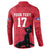 Custom Haiti Football Button Sweatshirt Come on Les Grenadiers Red Style