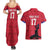 Custom Haiti Football Couples Matching Summer Maxi Dress and Hawaiian Shirt Come on Les Grenadiers Red Style
