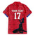 Custom Haiti Football Family Matching Mermaid Dress and Hawaiian Shirt Come on Les Grenadiers Red Style