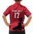Custom Haiti Football Family Matching Off Shoulder Maxi Dress and Hawaiian Shirt Come on Les Grenadiers Red Style