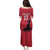 Custom Haiti Football Family Matching Puletasi and Hawaiian Shirt Come on Les Grenadiers Red Style