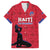 Custom Haiti Football Family Matching Summer Maxi Dress and Hawaiian Shirt Come on Les Grenadiers Red Style